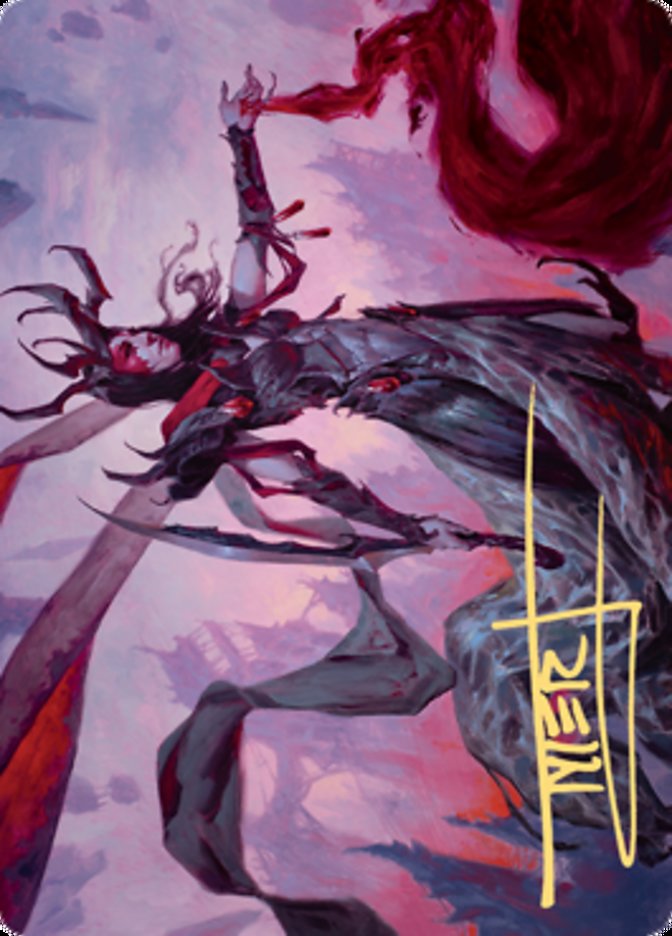 Drana, the Last Bloodchief Art Card (Gold-Stamped Signature) [Zendikar Rising Art Series] | Good Games North