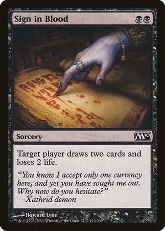 Sign in Blood [Magic 2010] | Good Games North