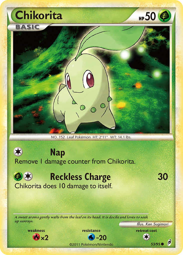 Chikorita (53/95) [HeartGold & SoulSilver: Call of Legends] | Good Games North