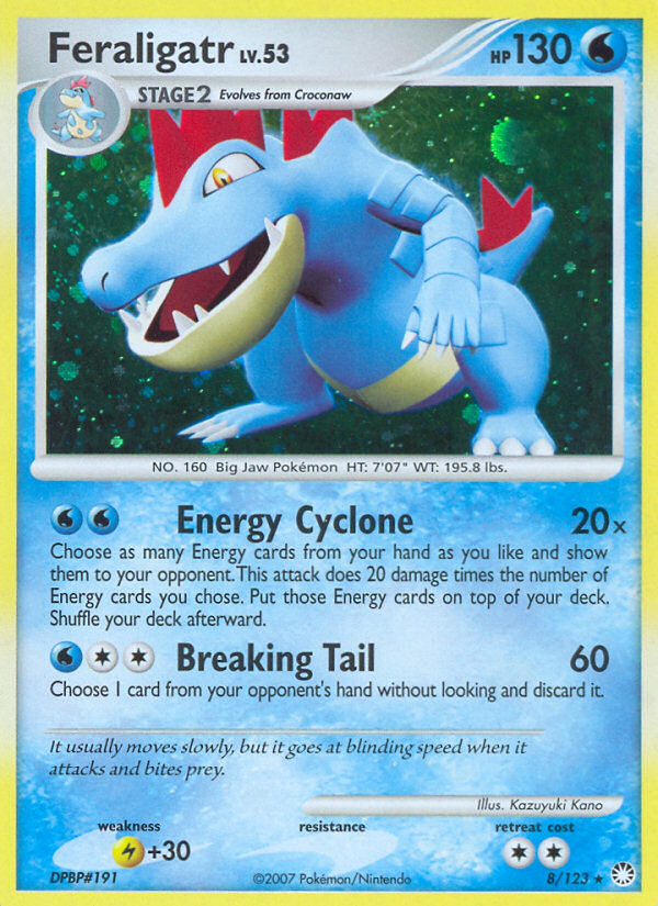 Feraligatr (8/123) [Diamond & Pearl: Mysterious Treasures] | Good Games North