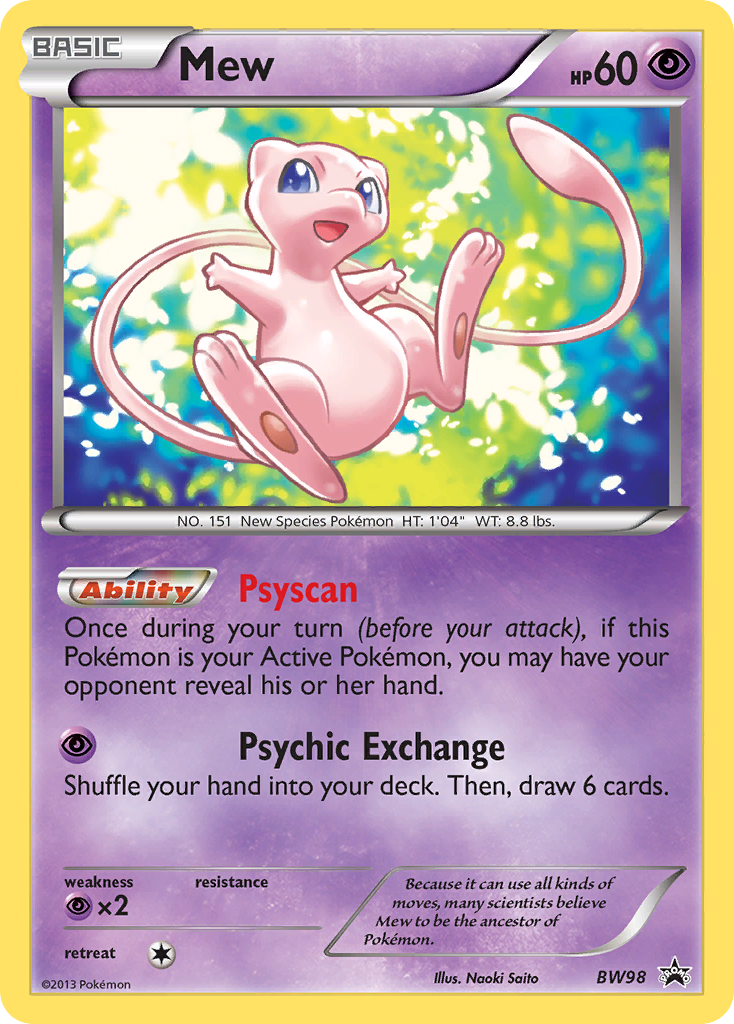 Mew (BW98) [Black & White: Black Star Promos] | Good Games North