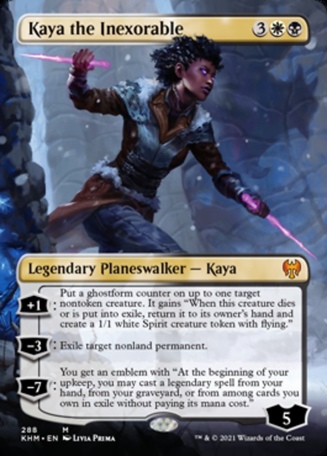 Kaya the Inexorable (Borderless) [Kaldheim] | Good Games North