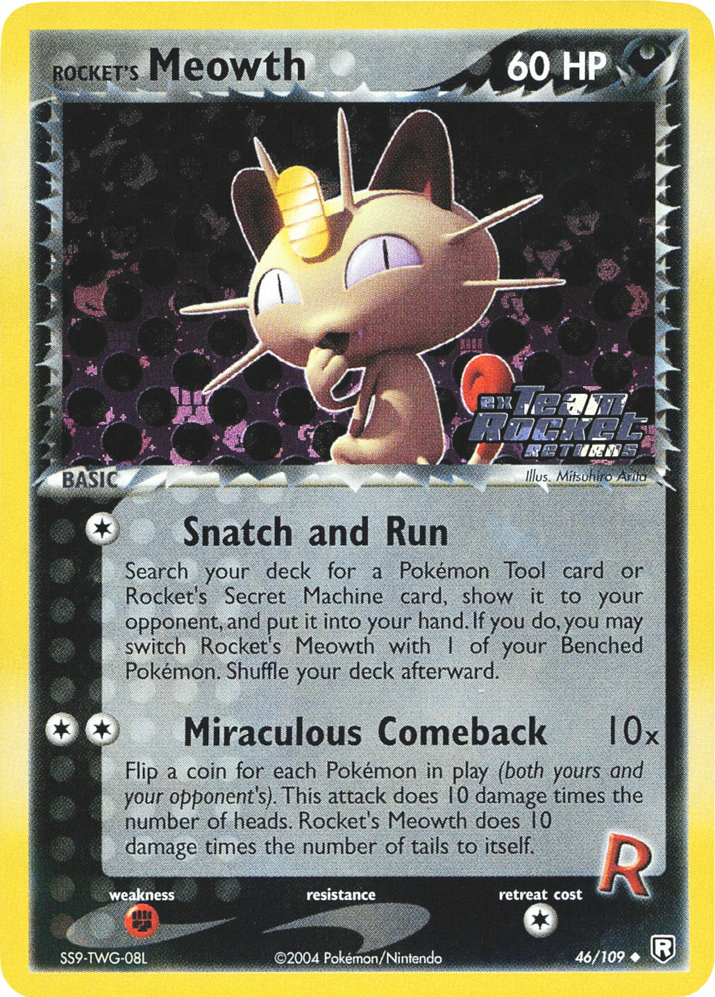 Rocket's Meowth (46/109) (Stamped) [EX: Team Rocket Returns] | Good Games North