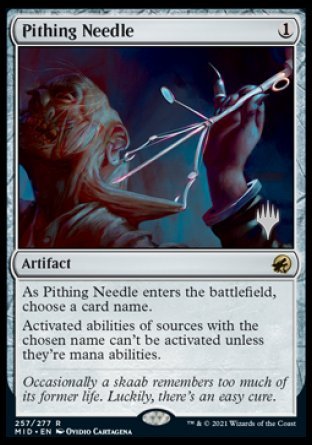 Pithing Needle (Promo Pack) [Innistrad: Midnight Hunt Promos] | Good Games North