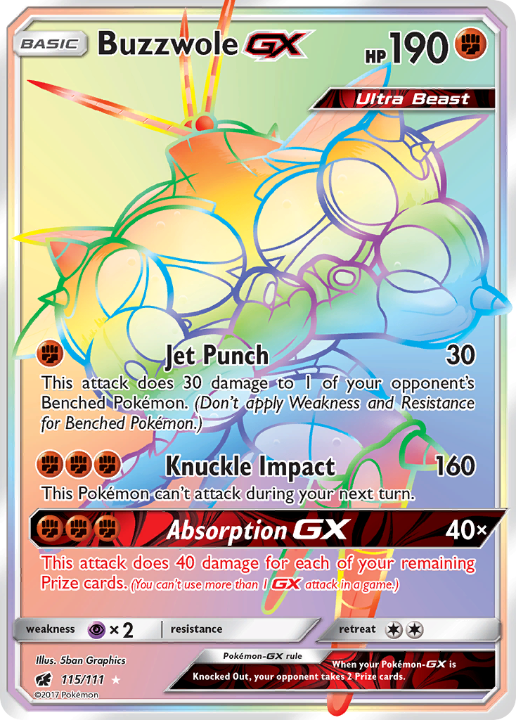 Buzzwole GX (115/111) [Sun & Moon: Crimson Invasion] | Good Games North
