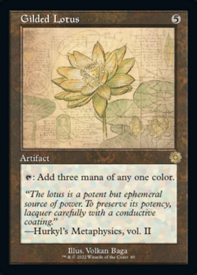 Gilded Lotus (Retro Schematic) [The Brothers' War Retro Artifacts] | Good Games North