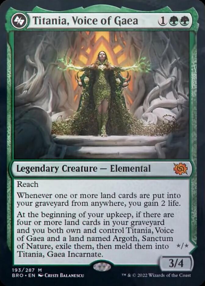 Titania, Voice of Gaea [The Brothers' War] | Good Games North