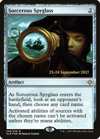 Sorcerous Spyglass [Ixalan Promos] | Good Games North