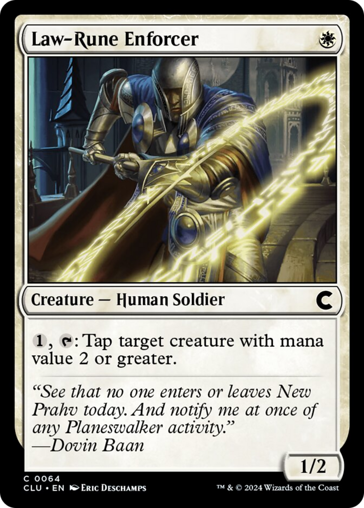 Law-Rune Enforcer [Ravnica: Clue Edition] | Good Games North