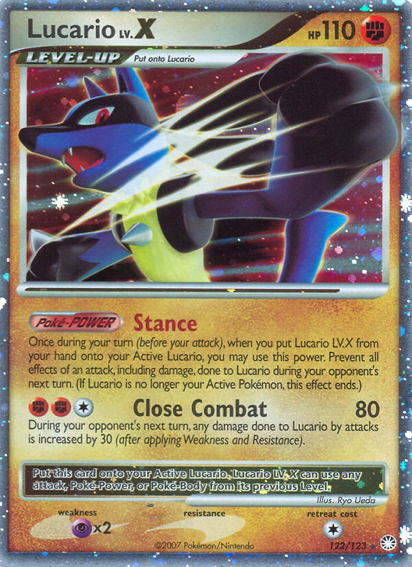 Lucario LV.X (122/123) [Diamond & Pearl: Mysterious Treasures] | Good Games North