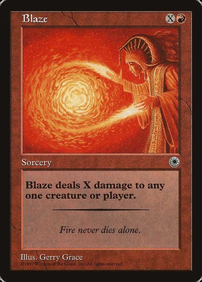 Blaze (With Flavor Text) [Portal] | Good Games North