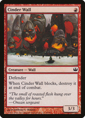 Cinder Wall [Duel Decks: Knights vs. Dragons] | Good Games North