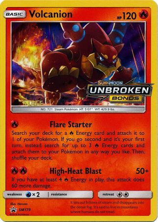 Volcanion (SM179) (Staff Prerelease Promo) [Sun & Moon: Black Star Promos] | Good Games North
