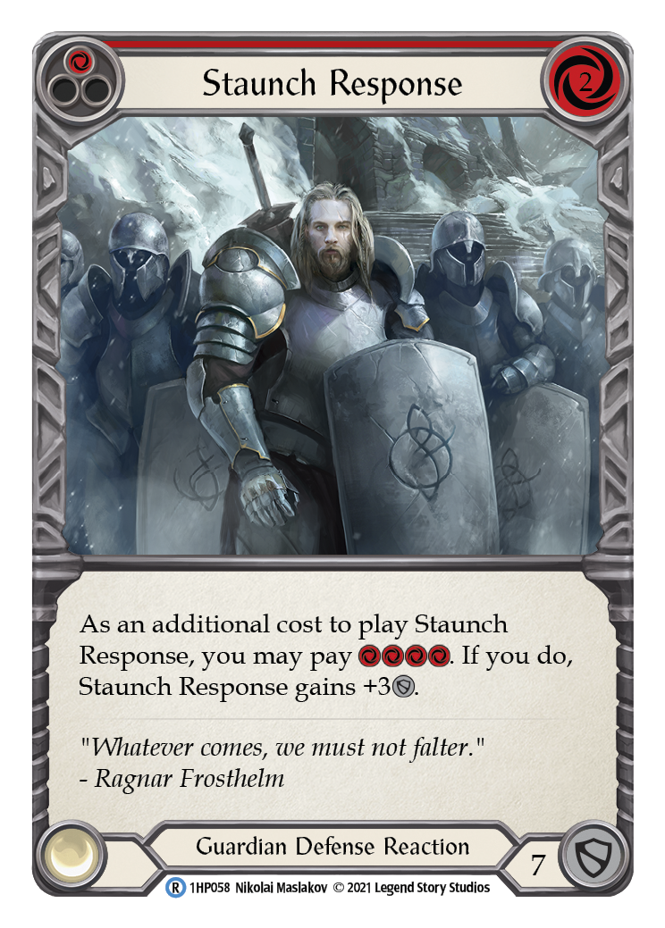 Staunch Response (Red) [1HP058] | Good Games North