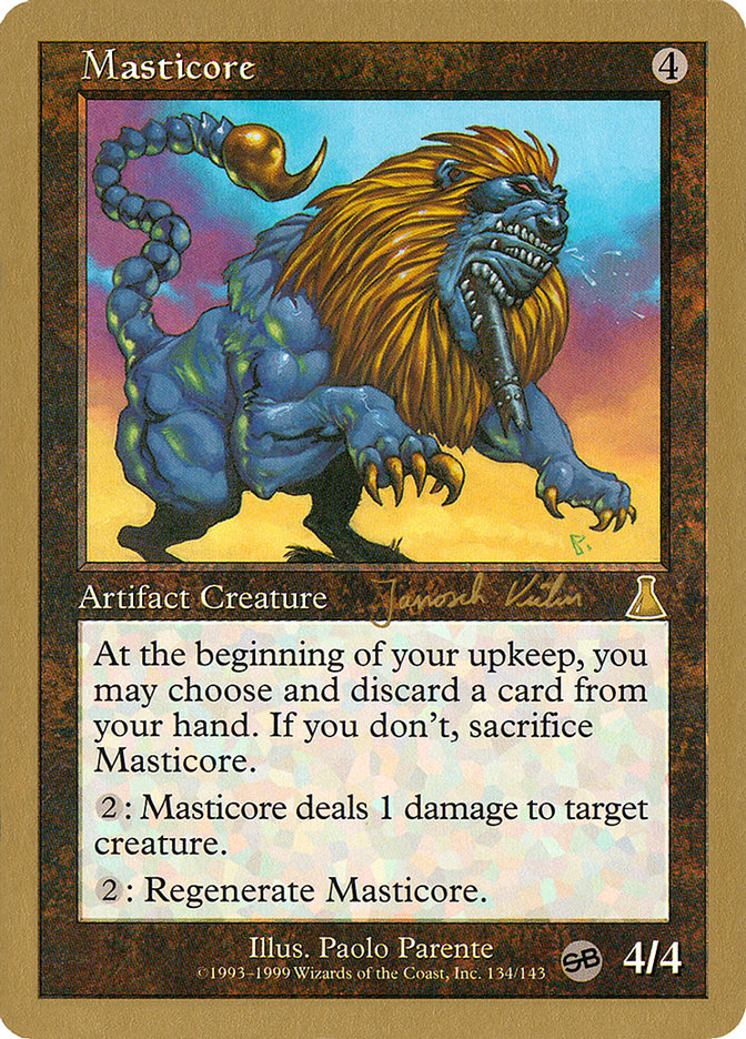 Masticore (Janosch Kuhn) (SB) [World Championship Decks 2000] | Good Games North