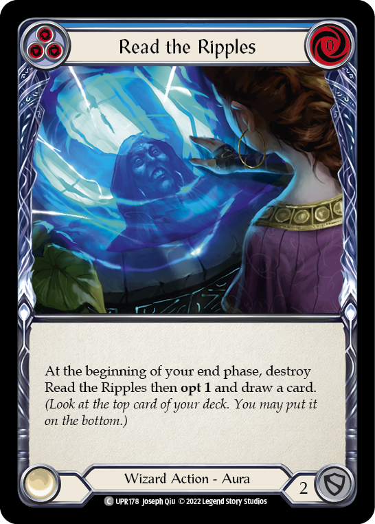 Read the Ripples (Blue) [UPR178] (Uprising)  Rainbow Foil | Good Games North