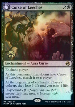 Curse of Leeches // Leeching Lurker [Innistrad: Midnight Hunt Prerelease Promos] | Good Games North