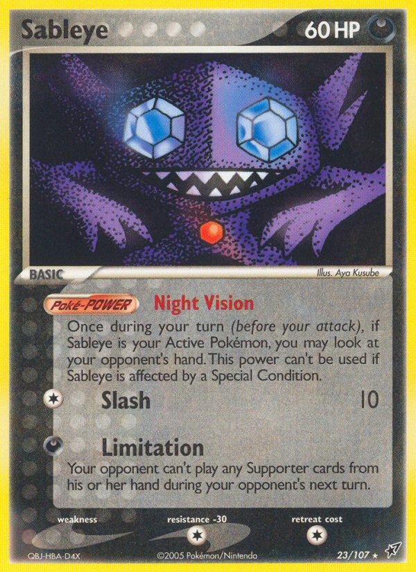 Sableye (23/107) [EX: Deoxys] | Good Games North