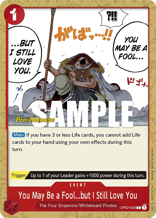 You May Be a Fool...but I Still Love You [Paramount War Pre-Release Cards] | Good Games North