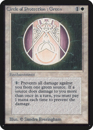 Circle of Protection: Green [Limited Edition Alpha] | Good Games North