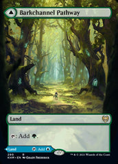 Barkchannel Pathway // Tidechannel Pathway (Borderless Alternate Art) [Kaldheim] | Good Games North