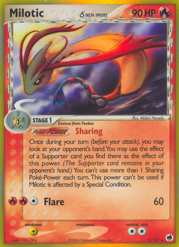 Milotic (5/101) (Delta Species) [EX: Dragon Frontiers] | Good Games North