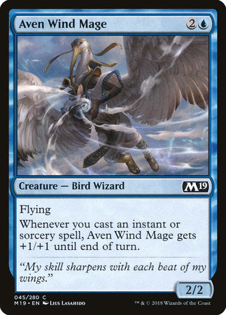 Aven Wind Mage [Core Set 2019] | Good Games North