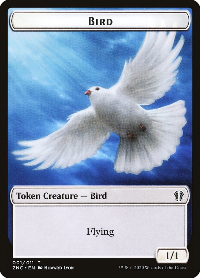 Bird // Kor Ally Double-sided Token [Zendikar Rising Commander Tokens] | Good Games North