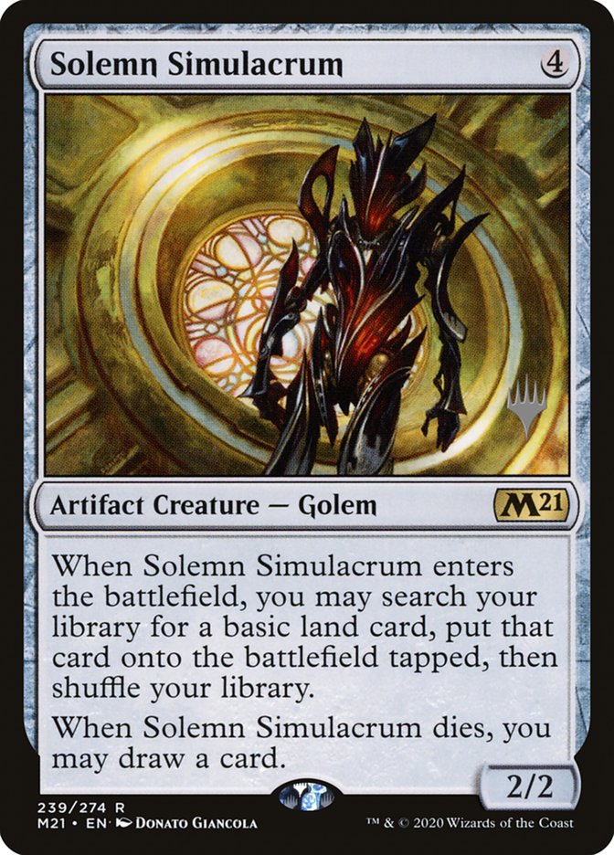Solemn Simulacrum (Promo Pack) [Core Set 2021 Promos] | Good Games North