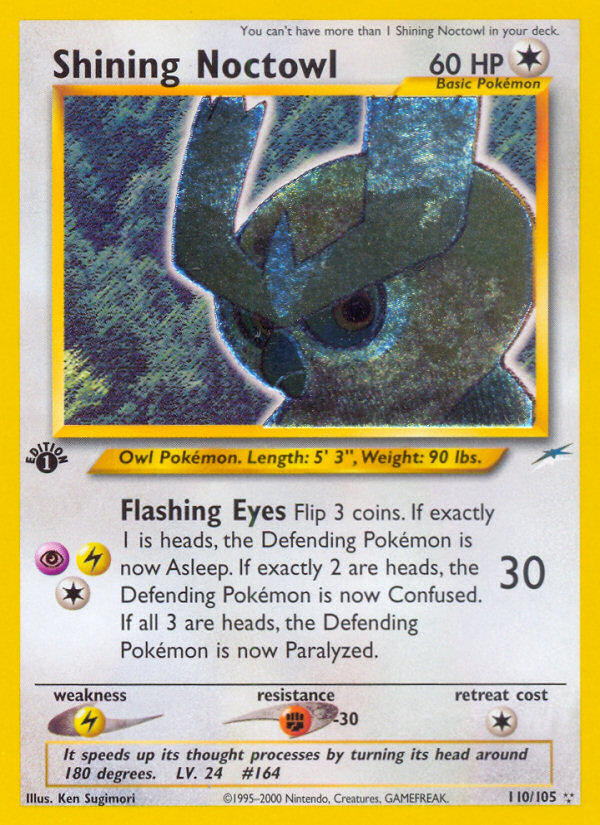 Shining Noctowl (110/105) [Neo Destiny 1st Edition] | Good Games North