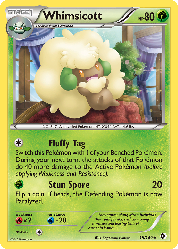Whimsicott (15/149) [Black & White: Boundaries Crossed] | Good Games North