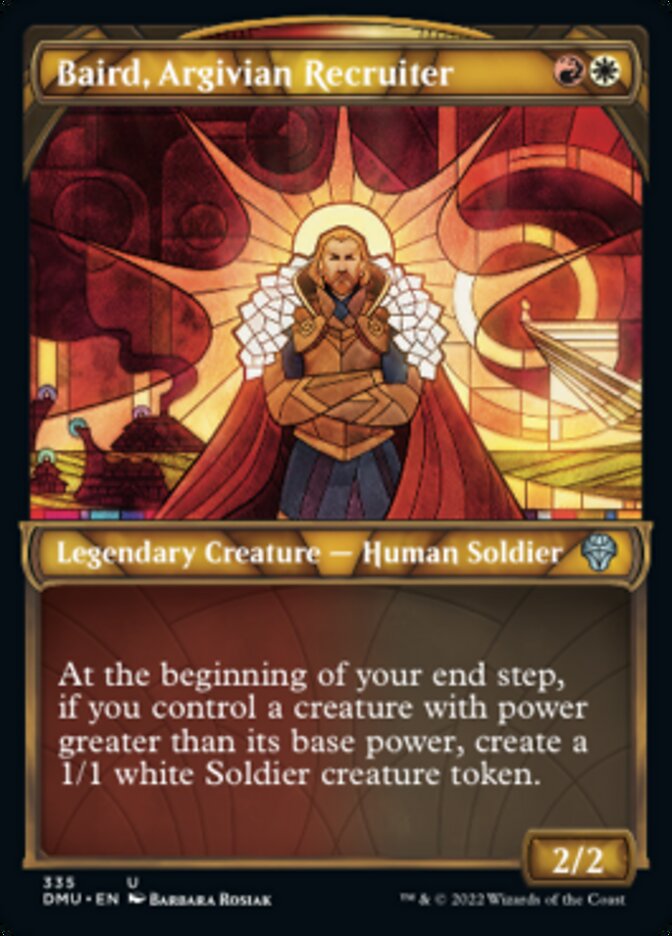 Baird, Argivian Recruiter (Showcase Textured) [Dominaria United] | Good Games North