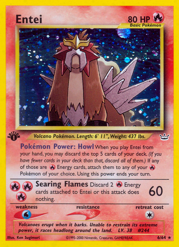 Entei (6/64) [Neo Revelation 1st Edition] | Good Games North