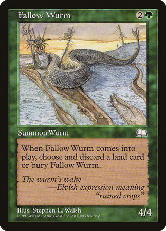 Fallow Wurm [Weatherlight] | Good Games North