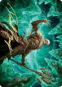 Draugr Necromancer Art Card (Gold-Stamped Signature) [Kaldheim: Art Series] | Good Games North