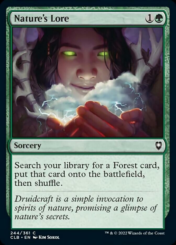 Nature's Lore [Commander Legends: Battle for Baldur's Gate] | Good Games North