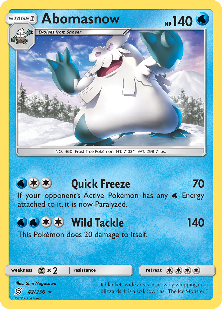 Abomasnow (42/236) [Sun & Moon: Unified Minds] | Good Games North