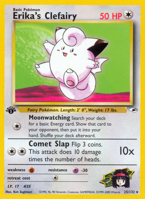 Erika's Clefairy (25/132) [Gym Heroes 1st Edition] | Good Games North
