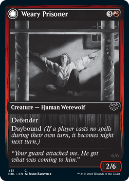 Weary Prisoner // Wrathful Jailbreaker [Innistrad: Double Feature] | Good Games North