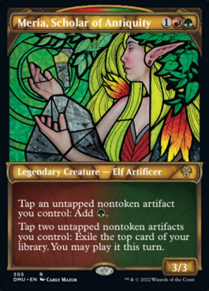 Meria, Scholar of Antiquity (Showcase) [Dominaria United] | Good Games North