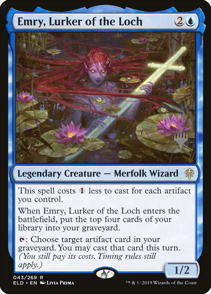 Emry, Lurker of the Loch (Promo Pack) [Throne of Eldraine Promos] | Good Games North