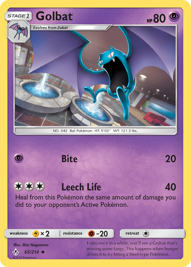Golbat (65/214) [Sun & Moon: Unbroken Bonds] | Good Games North