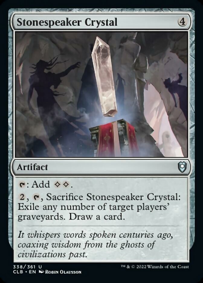 Stonespeaker Crystal [Commander Legends: Battle for Baldur's Gate] | Good Games North