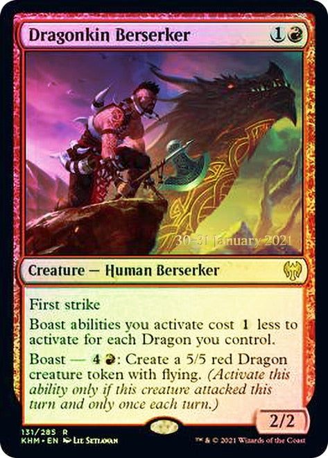Dragonkin Berserker  [Kaldheim Prerelease Promos] | Good Games North