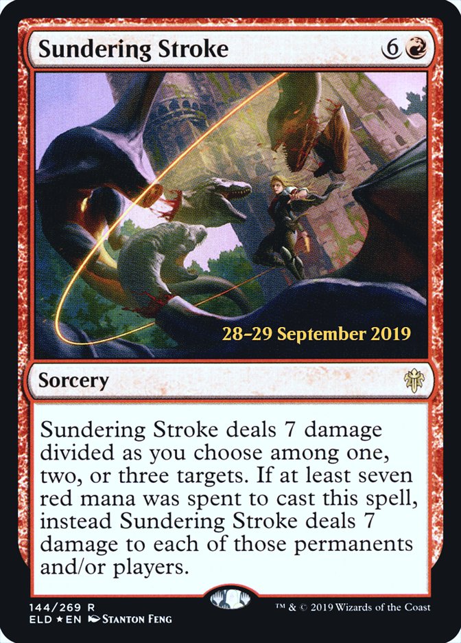 Sundering Stroke  [Throne of Eldraine Prerelease Promos] | Good Games North