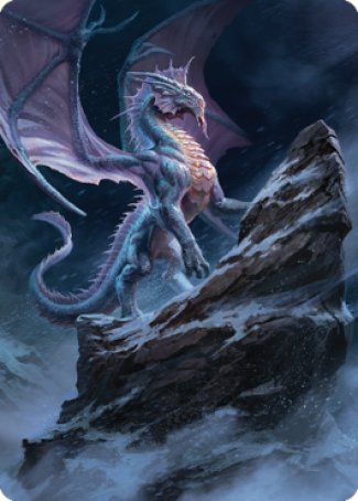 Ancient Silver Dragon Art Card (06) [Commander Legends: Battle for Baldur's Gate Art Series] | Good Games North