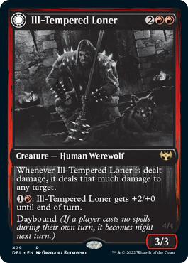 Ill-Tempered Loner // Howlpack Avenger [Innistrad: Double Feature] | Good Games North