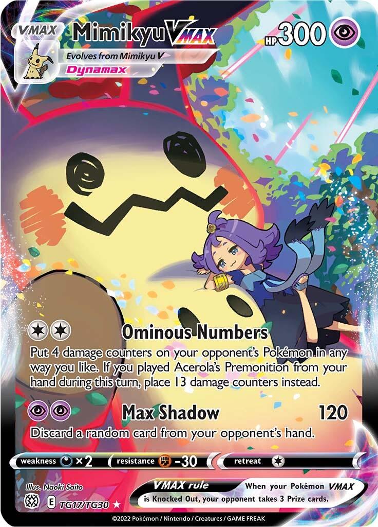 Mimikyu VMAX (TG17/TG30) [Sword & Shield: Brilliant Stars] | Good Games North