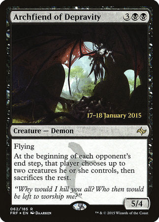 Archfiend of Depravity [Fate Reforged Promos] | Good Games North