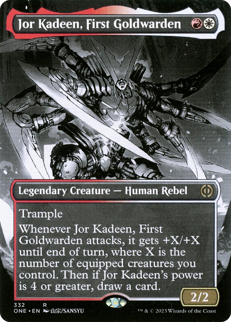 Jor Kadeen, First Goldwarden (Borderless Manga) [Phyrexia: All Will Be One] | Good Games North